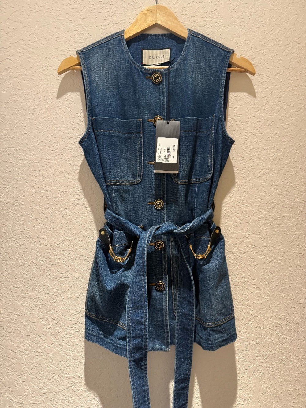 Gucci Denim Vest Jacket